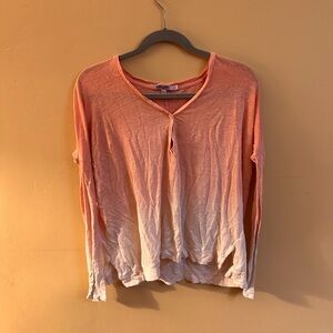 Calypso St. Barth Orange Cream Long Sleeve Top